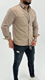 Aidan Denim Mavi Black Vintage Classic Kot Erkek Jean Gömlek