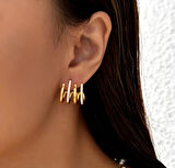 Moda Kadın Çelik Küpe Sns302007