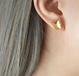 Kelebek kolye Küpe Çelik Takı 354