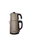 Tefal Tea Expert Deluxe Şampanya Çelik Demlikli Çay Makinesi 1650W (Teşhir & Outlet)