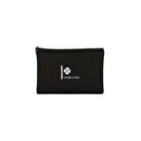 Yonca Baskılı Clutch Makyaj Çantası