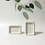Dekoratif Beton Sabunluk / Sunumluk Seti