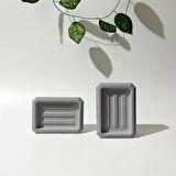 Dekoratif Beton Sabunluk / Sunumluk Seti