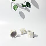 Beton Dekoratif Geometrik Saksı Set