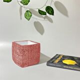 Beton Dekoratif Antik Motifli Saksı