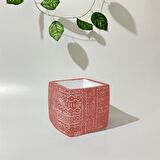 Beton Dekoratif Antik Motifli Saksı