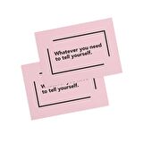 Motivasyon Motto Kartı / Kartpostal G