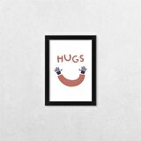 Hugs Temalı Tablo 21x30 cm