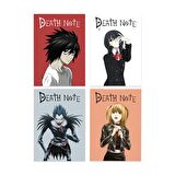 Anime Serisi Death Note Poster Kart 4'lü Set