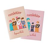 Çocuklar İçin Eğitici Boyama Kitabı Meslekler 2'li Set