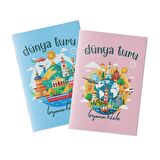 Çocuklar İçin Konsept Boyama Kitabı Dünya Turu 2'li Set