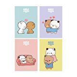 Anime Serisi Milk and Mocha 2 Poster Kart 4'lü Set