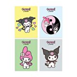Anime Serisi Kuromi Poster Kart 4'lü Set