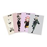 Anime Serisi Spy X Family Poster Kart 4'lü Set