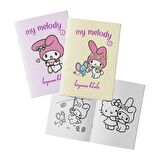 Çocuklar İçin My Melody Boyama Kitabı 2'li Set
