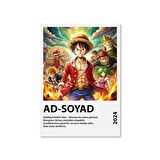 One Piece Anime Serisi Özelleştirilebilir Poster Kart