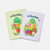 Sebzeler Boyama Kitabı 2'li Set