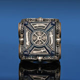 Özel İşlemeli Asalet Gümüş Yüzük