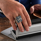 Özel İşlemeli Asalet Gümüş Yüzük