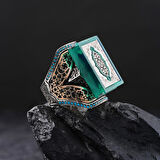 Özel Nakışlı Hakikat Gümüş Yüzük