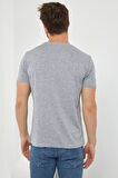 Erkek Relax Baskılı Slim Fit T-Shirt