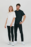 Siyah Unisex Relaxed Fit Tshirt