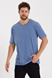 Erkek V Yaka Slim Fit T-Shirt