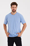 Erkek V Yaka Slim Fit T-Shirt