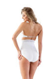 2028 Dikişsiz İz Yapmaz Beli Dantelli Silikonlu Slip Lohusa Korse