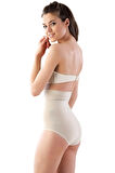 Beyaz 7024 Ince Yüksek Bel Slip Korse