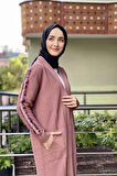 Moda Çizgi Triko Hırka