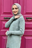 Moda Çizgi Triko Tunik