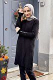 Moda Çizgi Triko Tunik