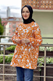 Moda Çizgi Desenli Tunik