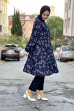 Moda Çizgi Desenli Tunik