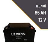 Lexron 65Ah-12V Jel Akü