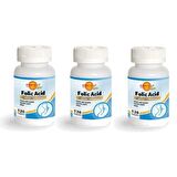 Folic Asid 400 mcg 120 Tablet - 3 Adet