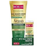 Bioblas Argan Saç Bakım Kremi 250 ml + Sıvı Saç Kremi 115 ml Hediye