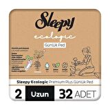 Sleepy Ecologic Premium Plus Günlük Ped Uzun 32'li