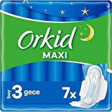 Orkid Maxi Hijyenik Ped Gece 7'li