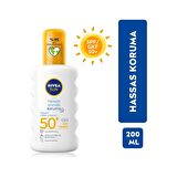 Nivea Sun Hassas Koruma Güneş Spreyi Kokusuz 200 ml
