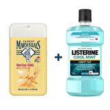 Listerine Cool Mint Ağız Bakım Suyu 250 ml + Le Petit Marseillais Duş Jeli Vanilya Sütü 250 ml