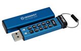 Kingston IKKP200/32GB IronKey Keypad 200 Tip A donanım şifreli USB bellek FIPS 140-3 XTS-AES 256 bit donanım şifrelemeli Bellek