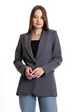 Çift Düğmeli Yırtmaçlı Blazer Ceket