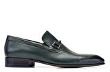 Yeşil Klasik Loafer Kösele Erkek Ayakkabı -12233-