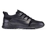 Siyah Tekstil Sneaker Erkek Ayakkabı -11783-