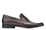 Kahverengi Klasik Loafer Kösele Erkek Ayakkabı -12052-
