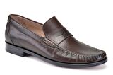 Kahverengi Klasik Loafer Kösele Erkek Ayakkabı -12052-