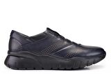 Hakiki Deri Lacivert Sneaker Erkek Ayakkabı -11203-
