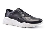 Siyah Baskı Beyaz Taban Sneaker -10961-